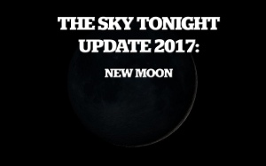 new moon, sky tonight